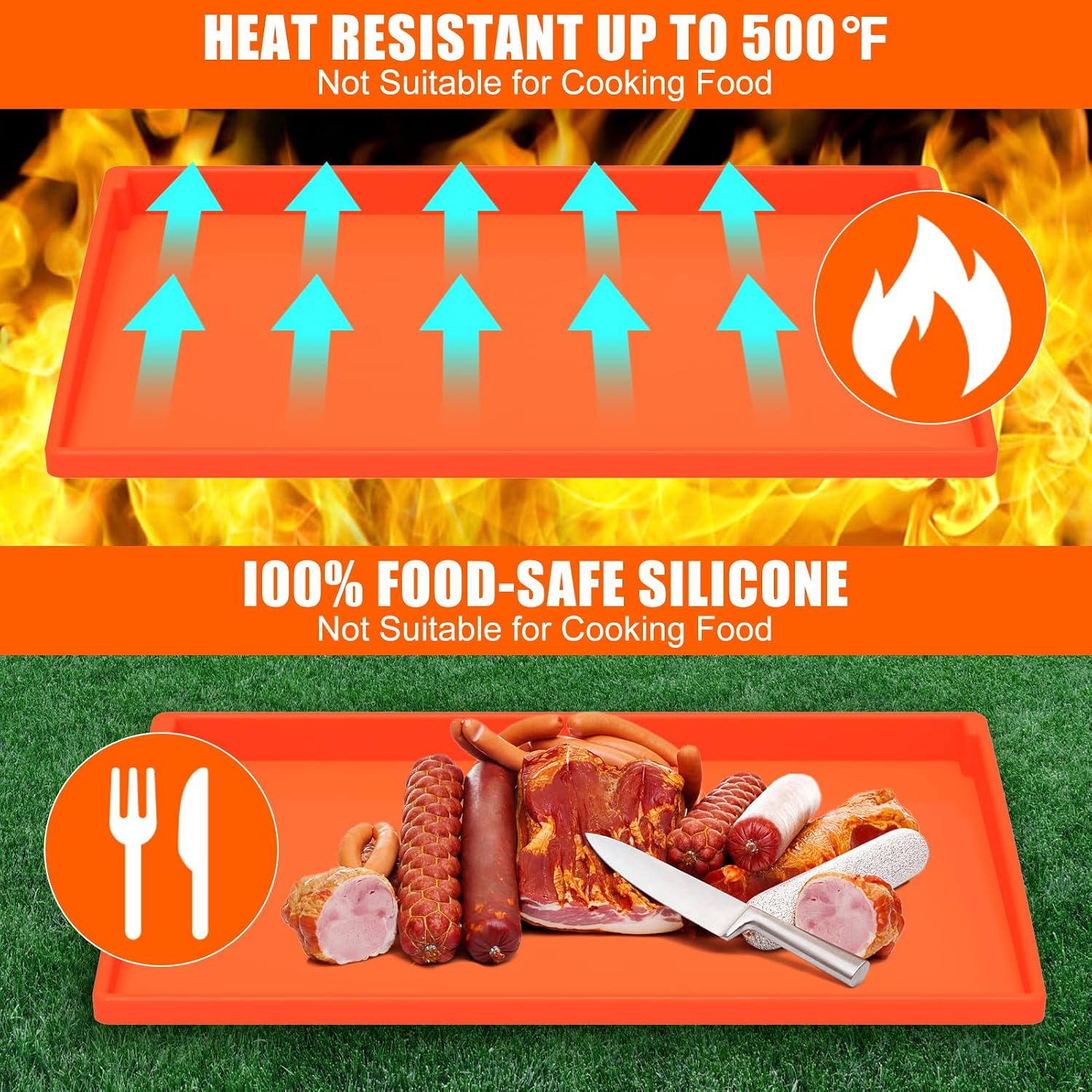 Detalle 1 de Silicone Griddle Mat Cover, 28 XL