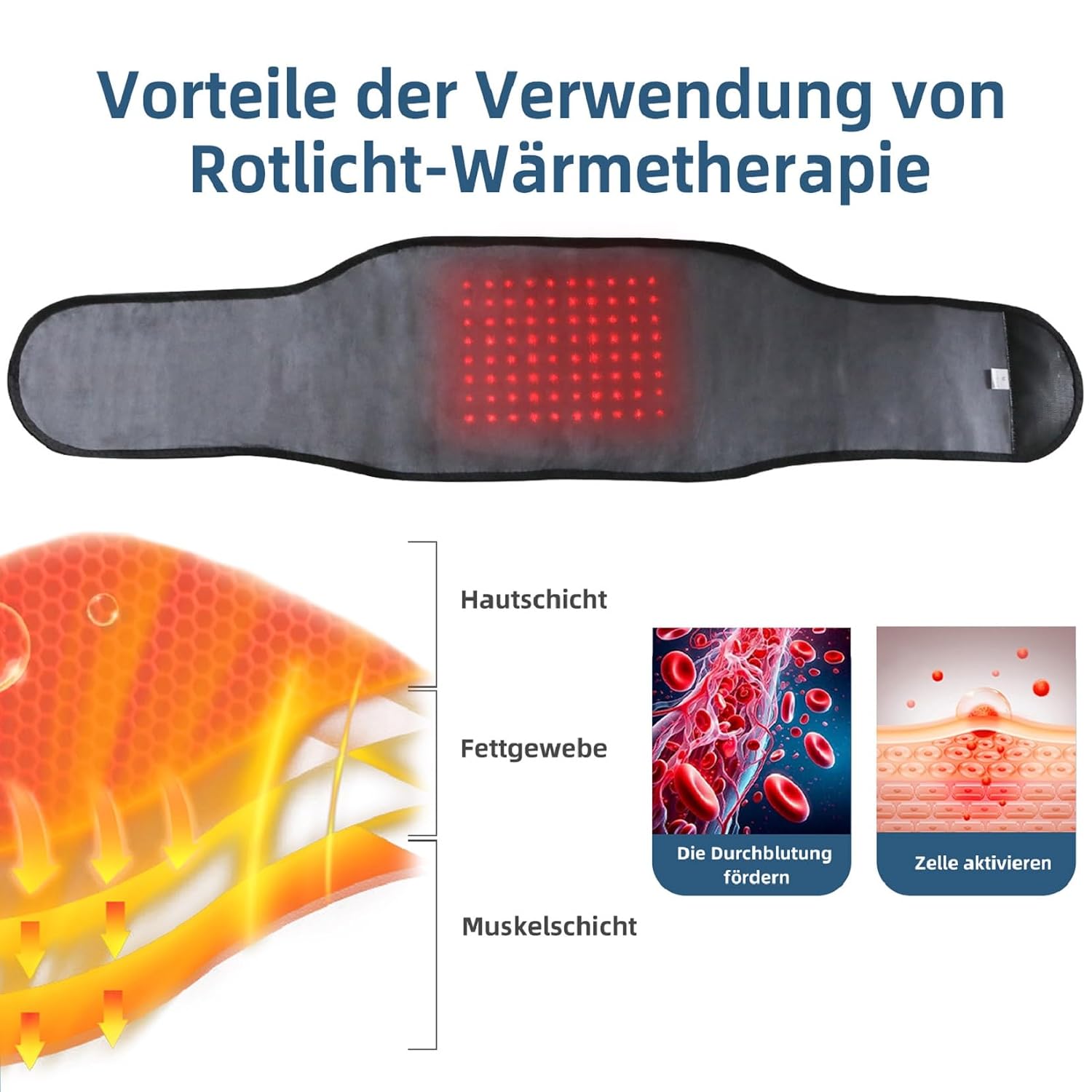 Detalle de HONGJING Rückenmassagegürtel 5000 mAh
