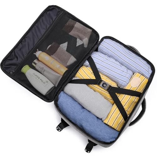 Detalle de Mochila ENZOSUM 40x30x20 cm (24 L) para cabina Ryanair — Gris