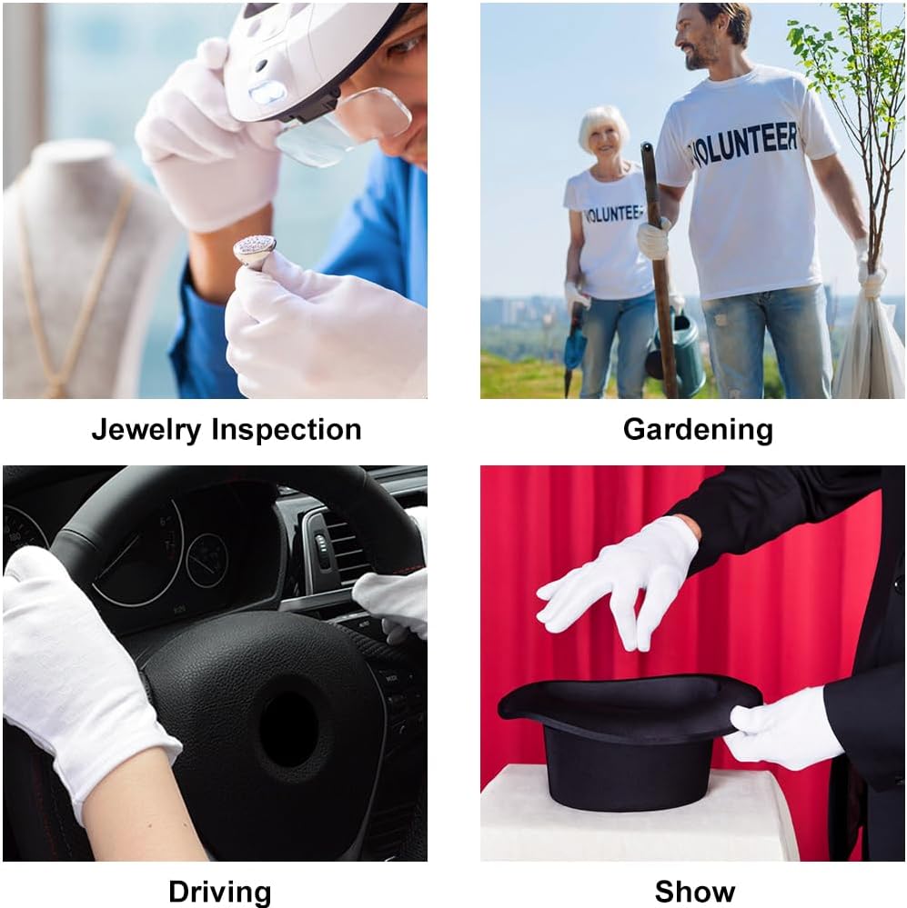 Detalle de Cotton Gloves, 95% Cotton