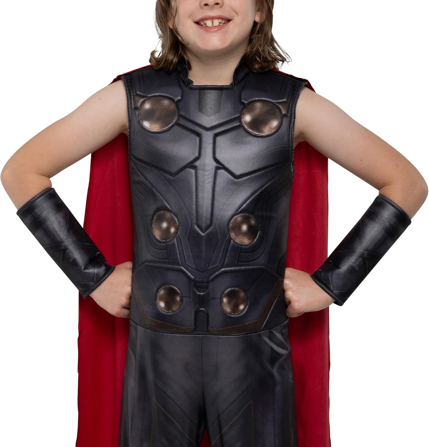 Detalle de MARVEL Thor Youth Halloween Costume with Padded Jumpsuit and Detachable Cape