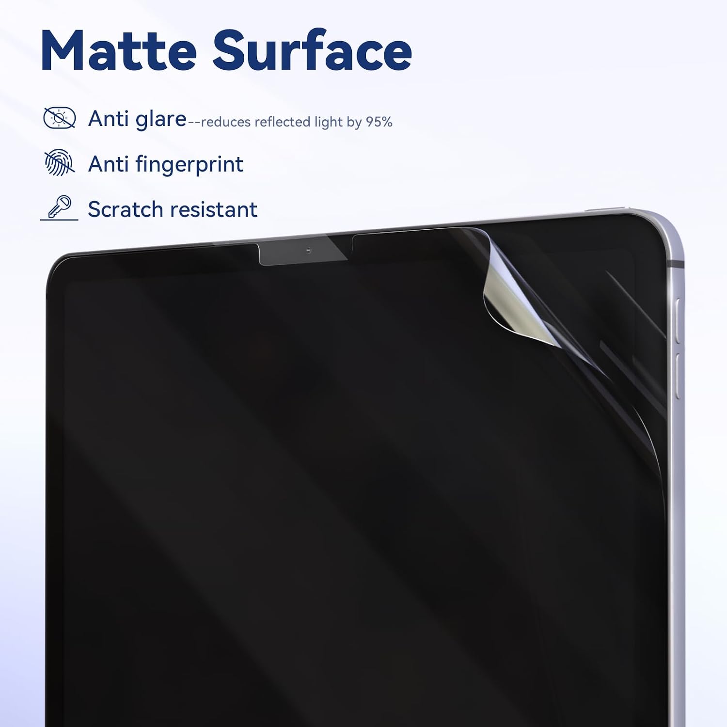 Detalle de IPROKKO 2-Pack 10.2-Inch iPad Screen Protectors, Matte PET, Blue Light Filter