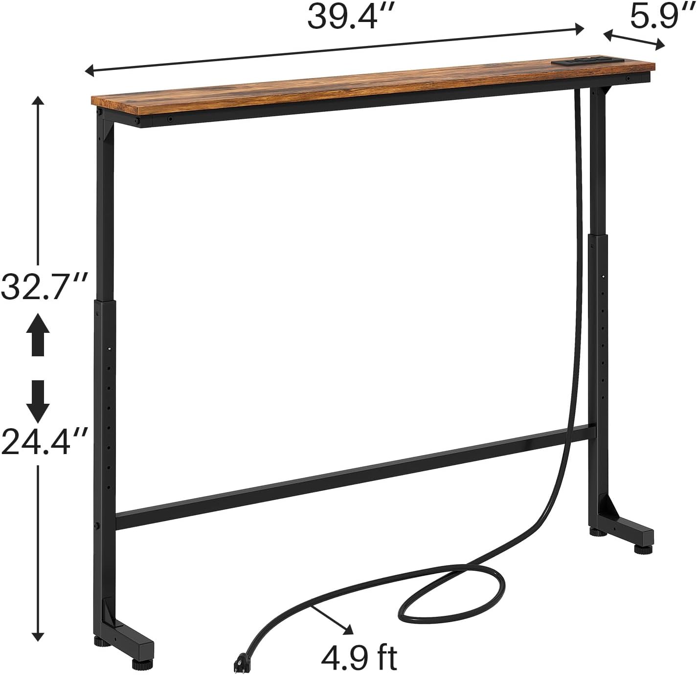Detalle de Kitstorack Narrow Console Table, 5.9-inch Depth
