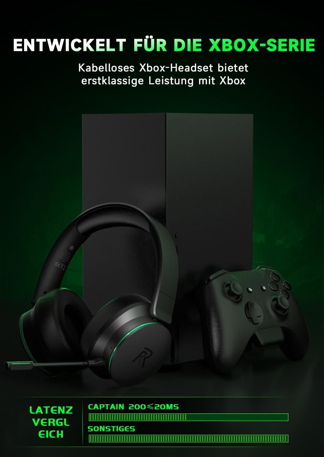 Detalle de Captain 200 Wireless Gaming Headset 45H