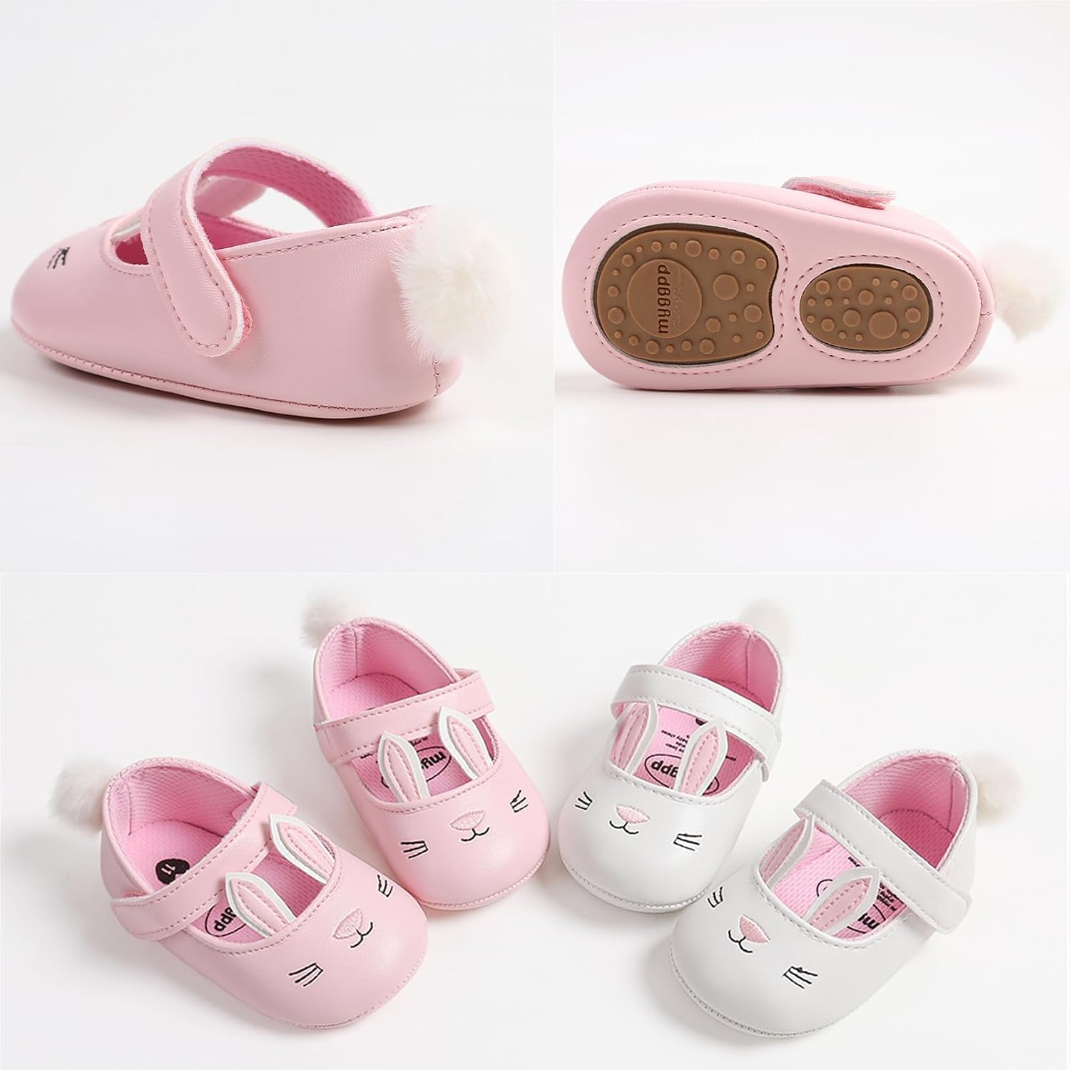 Thumbnail 4 de RVROVIC Baby Girl Moccasins: Sparkly Soft Sole Prewalker Shoes