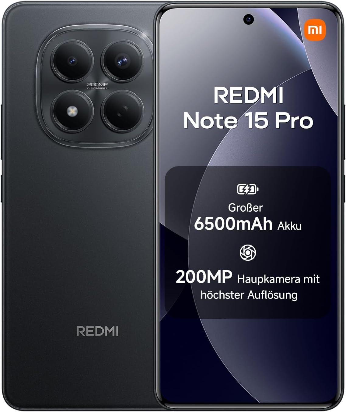 Detalle de Xiaomi Redmi Note 15 Pro Smartphone (12+512 GB) – 6.500-mAh-Akku, 200-MP-Kamera, IP65