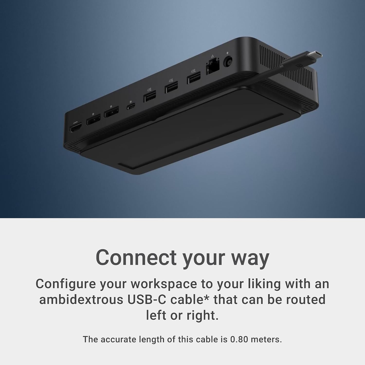 Thumbnail 3 de Dell Pro Laptop Docking Station WD25: USB-C, 100W Power, DisplayPort & HDMI