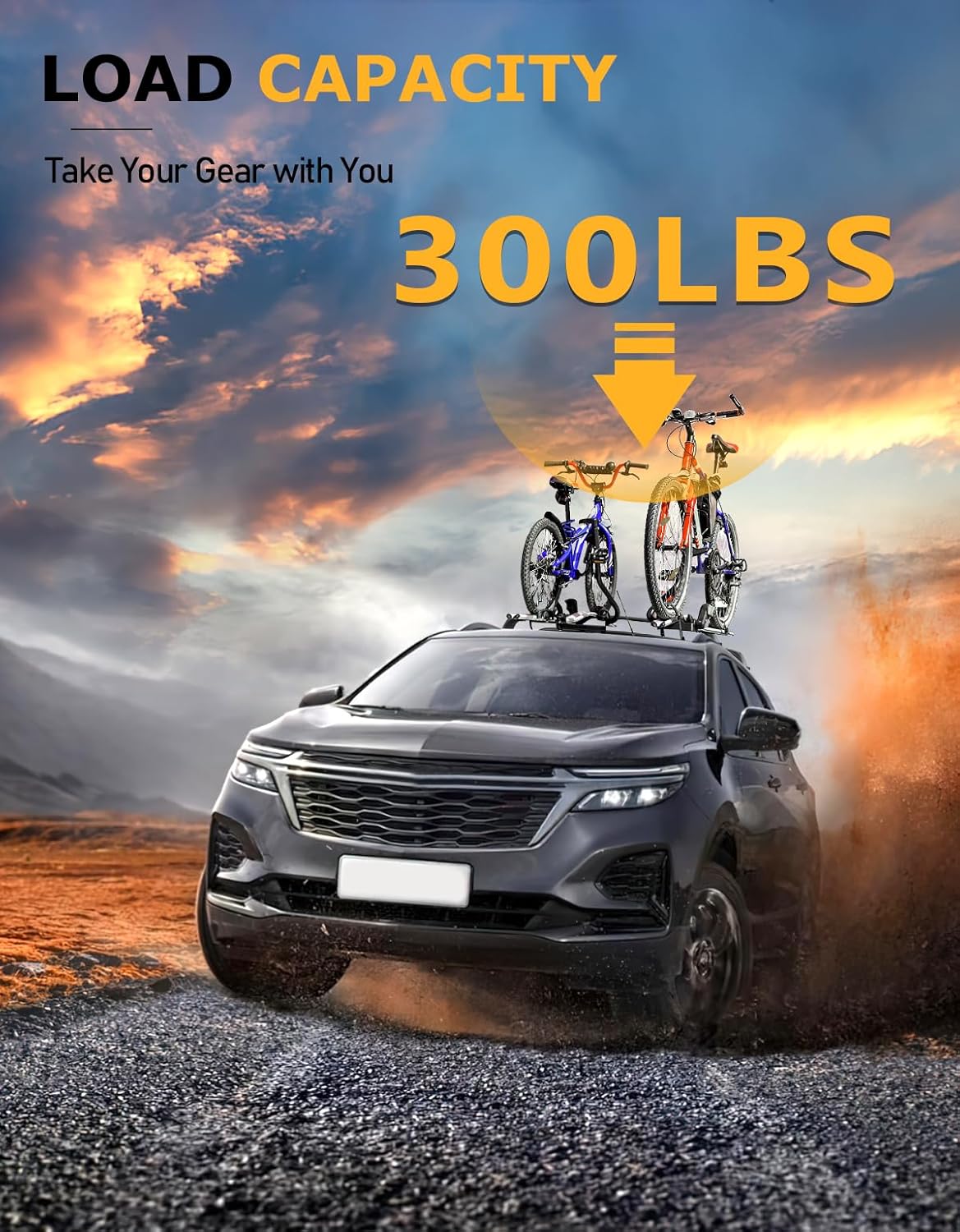 Thumbnail 4 de Tuyoung 300lbs All Aluminum Roof Rack Cross Bars for 2018-2024 Chevy Equinox & GMC Terrain