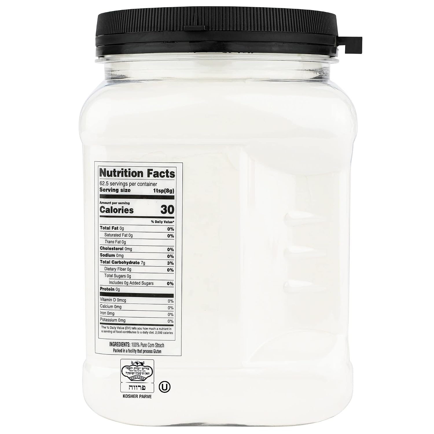 Detalle 2 de Roots Circle 100% Pure Corn Starch, 17.63 oz Airtight Container