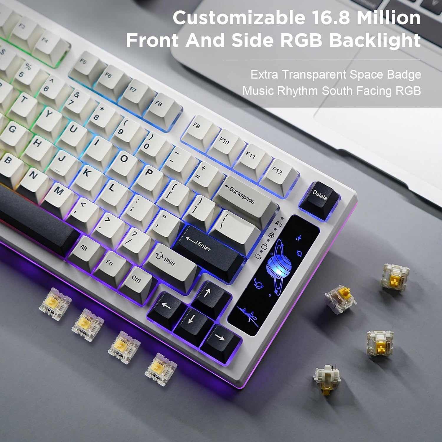 Thumbnail 4 de YUNZII YZ75 Wireless Mechanical Keyboard 75% RGB BT5.0