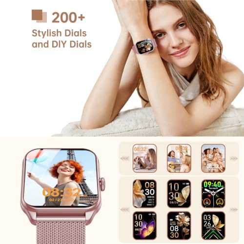 Detalle de taopodo JX637: Reloj Inteligente para Mujer con Llamadas, 1,91" y 120+ Modos Deportivos