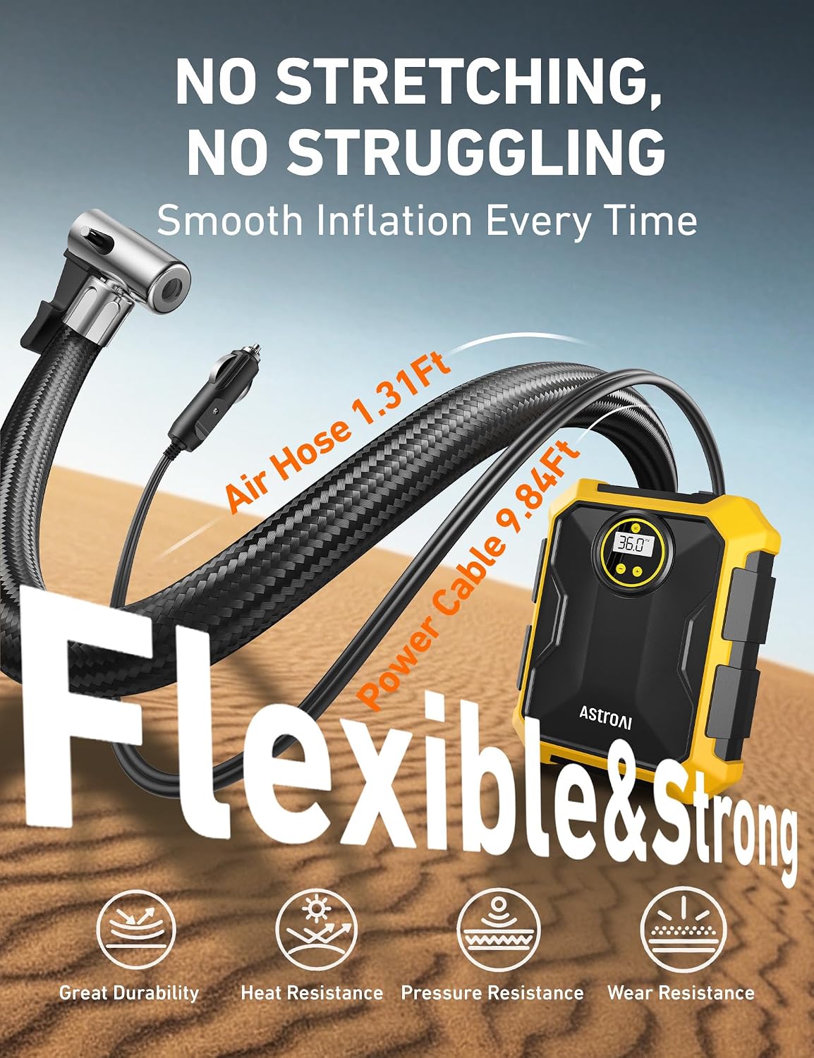 Thumbnail 6 de AstroAI Tire Inflator 12V