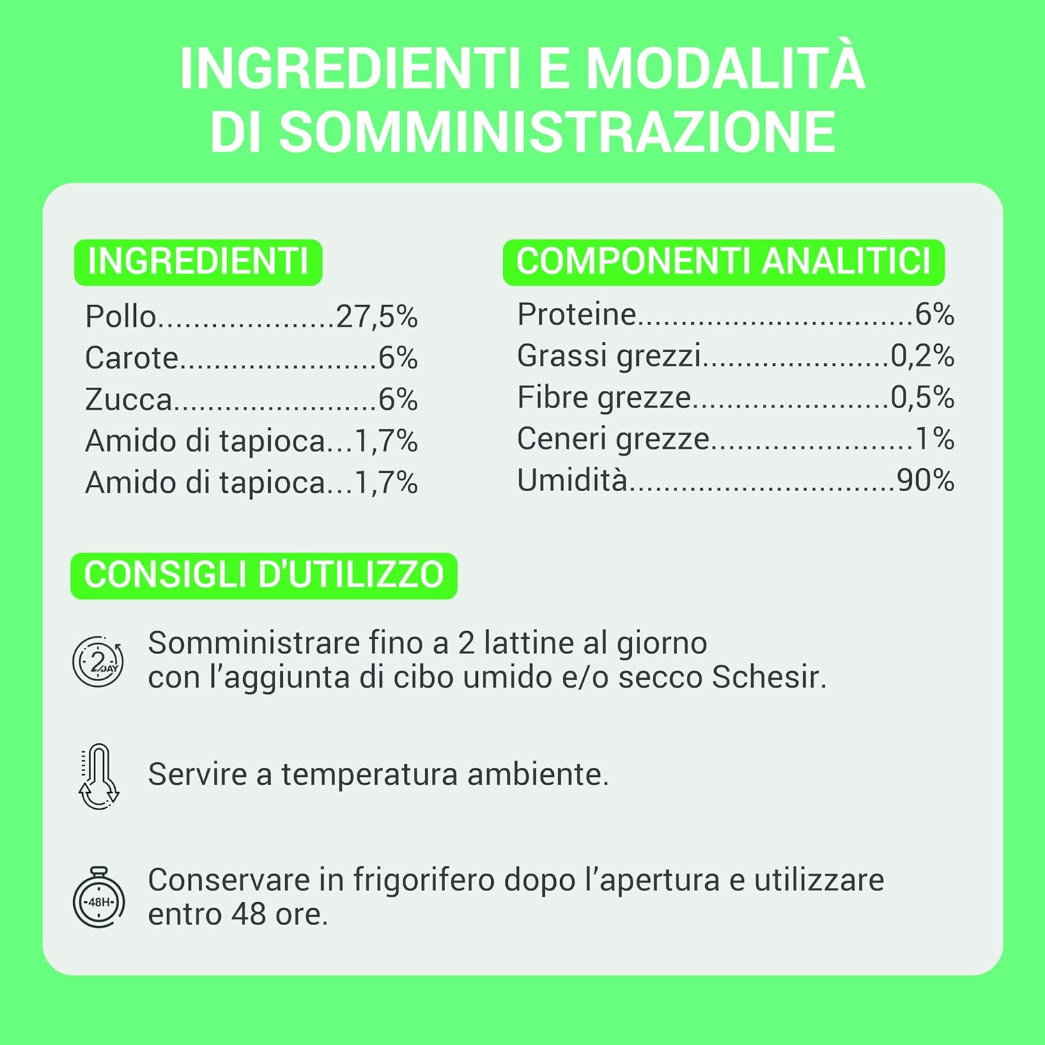 Detalle de Schesir Zuppa con Filetti di Pollo, Carote e Zucca in busta: alimento umido naturale per gatti