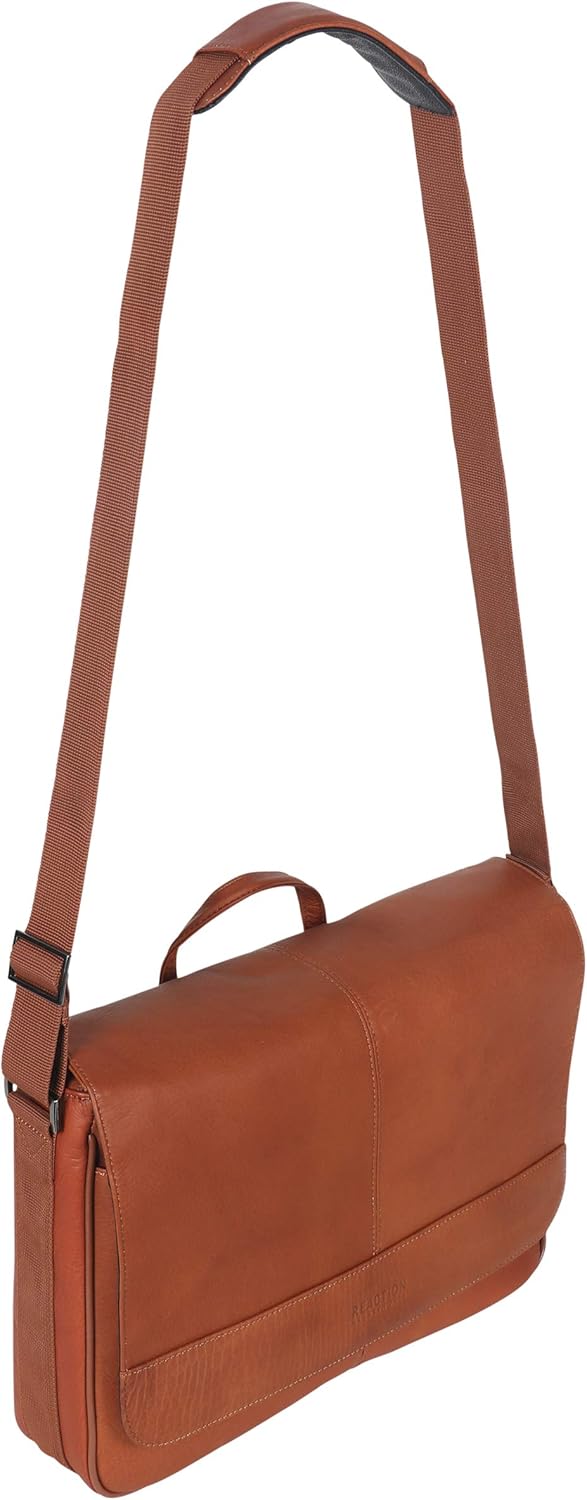 Thumbnail 6 de Kenneth Cole REACTION Colombian Leather Slim Single Compartment Messenger Bag