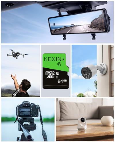 Thumbnail 7 de KEXIN Micro SD 64 GB, set da 3 U1 A1 C10 UHS-I con adattatore