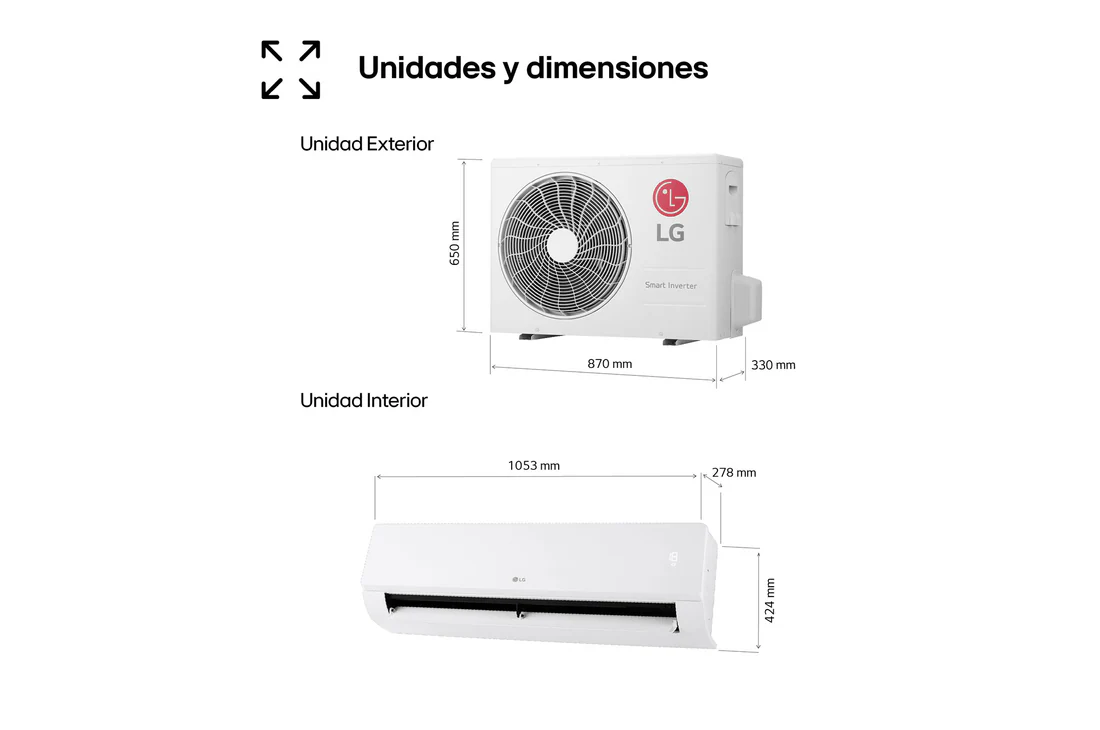 Detalle 2 de LG CONFORT WIFI Z 24000 BTU aire