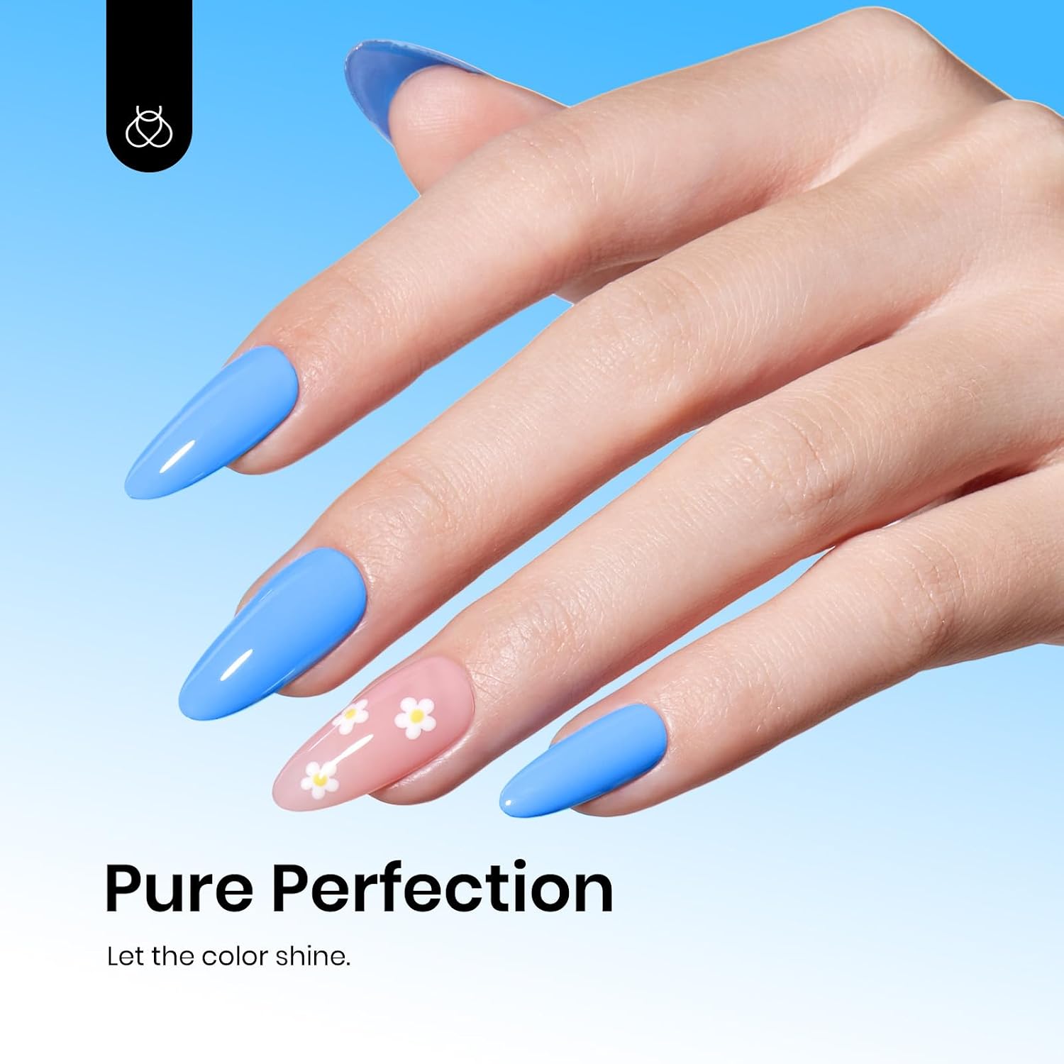 Detalle de Beetles Coastal Holiday Bliss Blue Gel Nail Polish, 15 mL, UV/LED