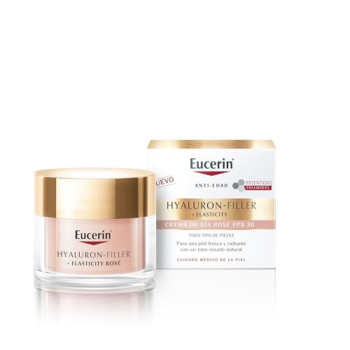 Detalle 2 de Eucerin Hyaluron-Filler + Elasticity Crema de Día Rosé FPS 30 — crema antiedad tono rosado 50 ml