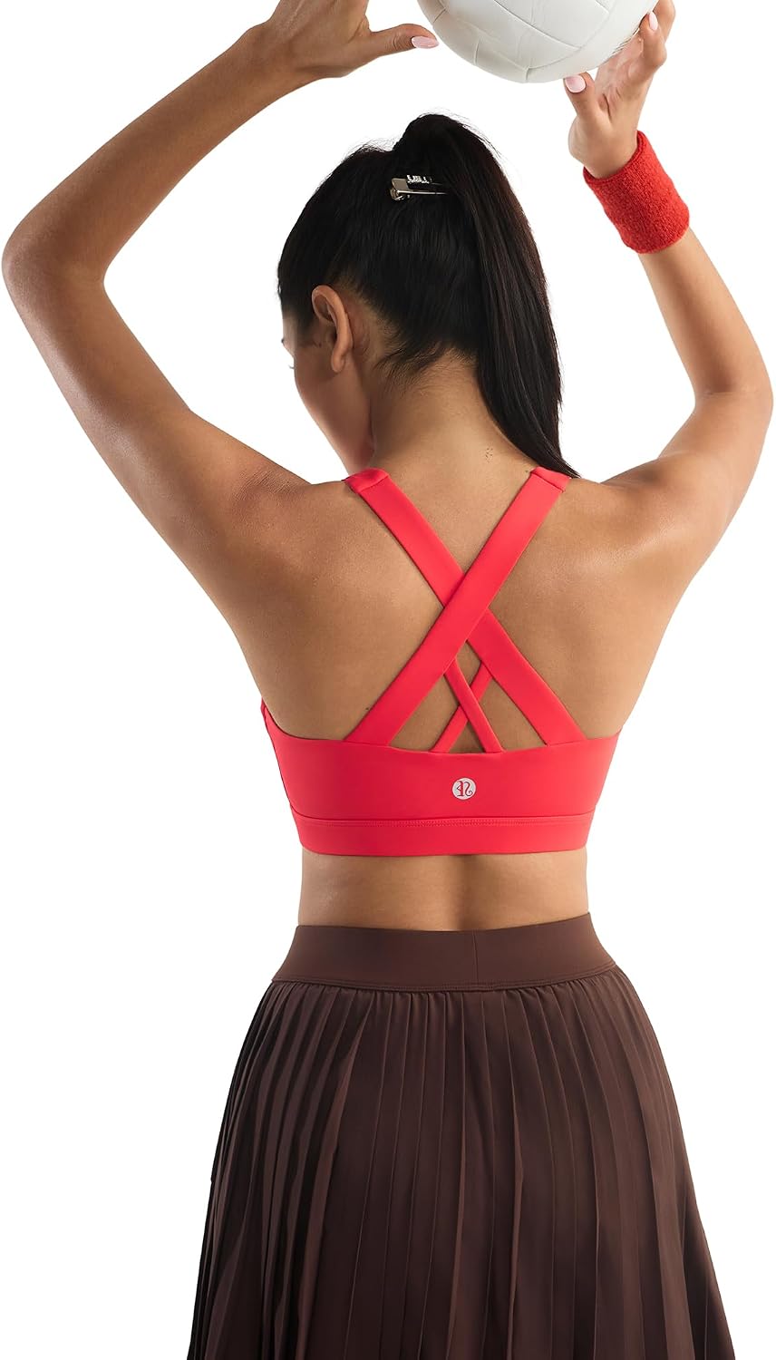 Detalle de RUNNING GIRL Padded Strappy Sports Bra 1️⃣