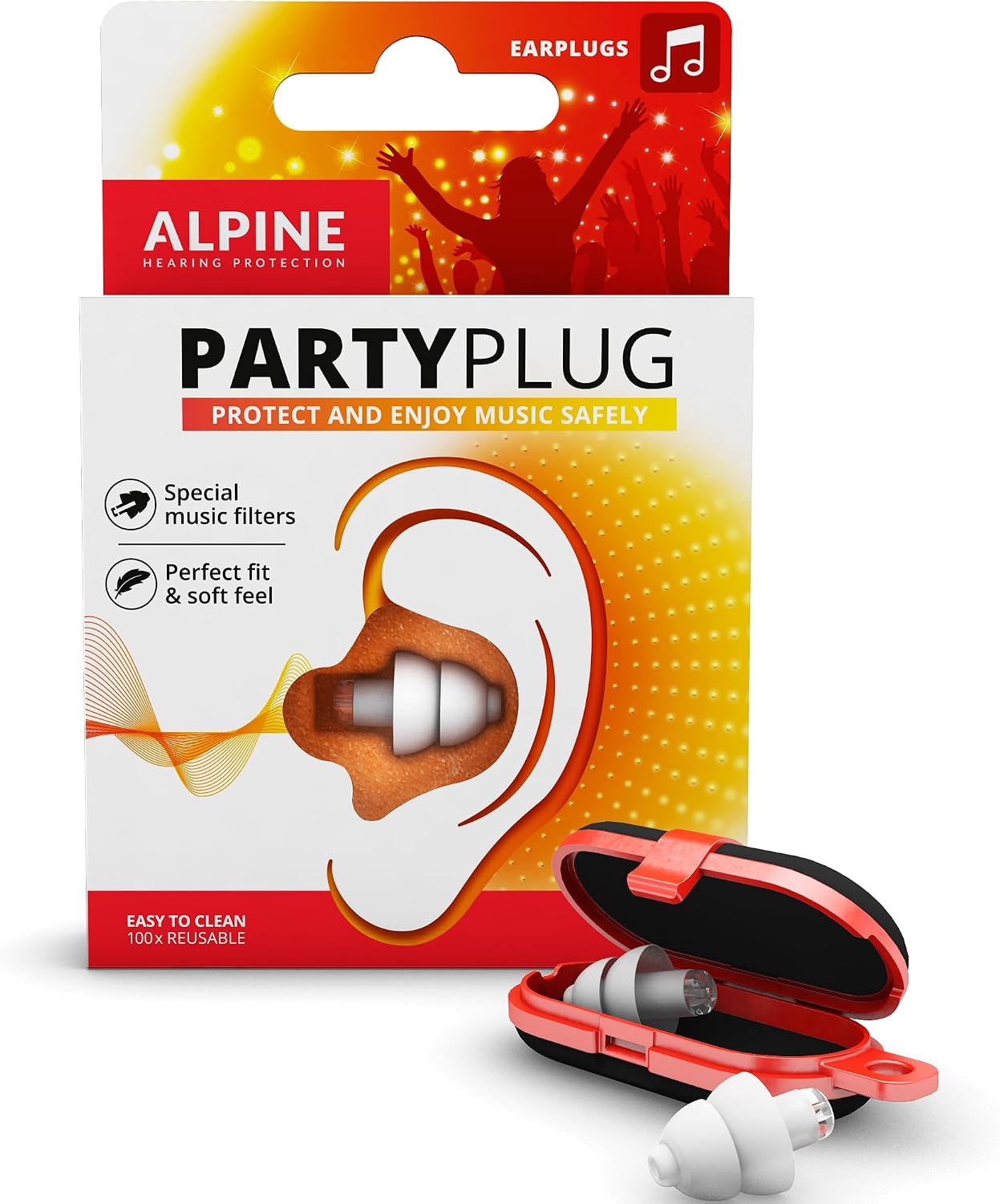 Thumbnail 1 de Alpine PartyPlug Pro: Tappi Orecchie Hi‑Fi 21 dB per Concerti, Festival e Discoteca