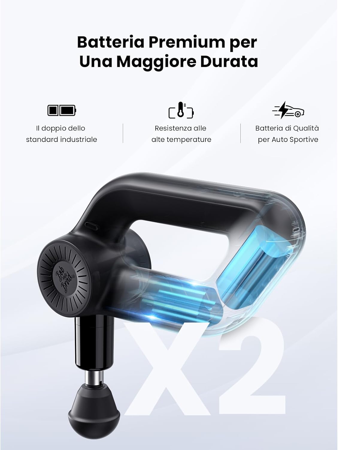 Thumbnail 4 de Bob and Brad D6 Pro pistola massaggio muscolare con ampiezza 16 mm e OLED