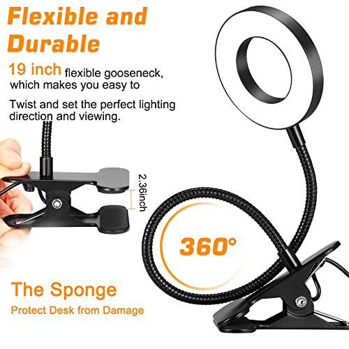 Thumbnail 2 de UNIFUN Clip On Reading Light: 3 Colour Modes, 10 Dimmable Brightness Levels, 48 LEDs