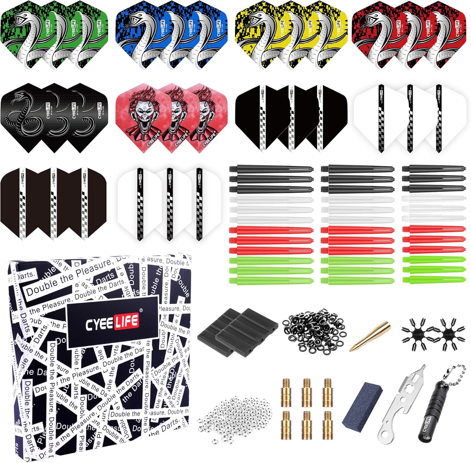 CyeeLife 180-piece darts accessory kit