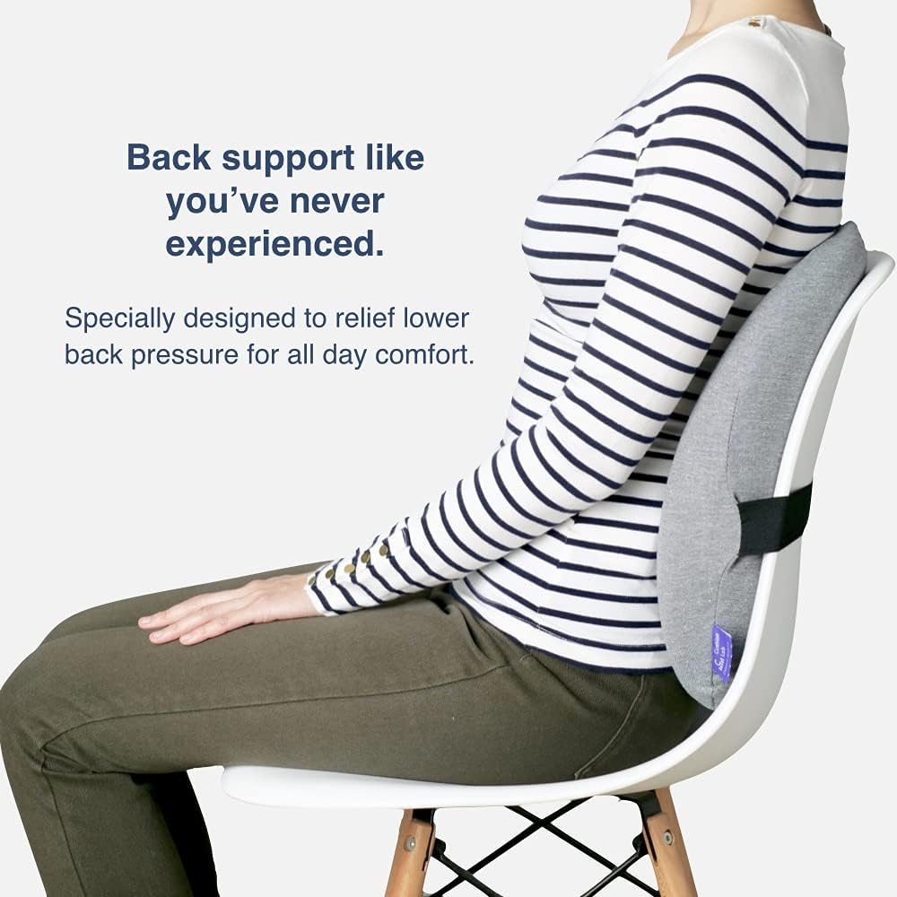 Thumbnail 1 de C CUSHION LAB Extra Dense Lumbar Pillow: Patent Multi-Region Back Support for Lower Back Pain Relief