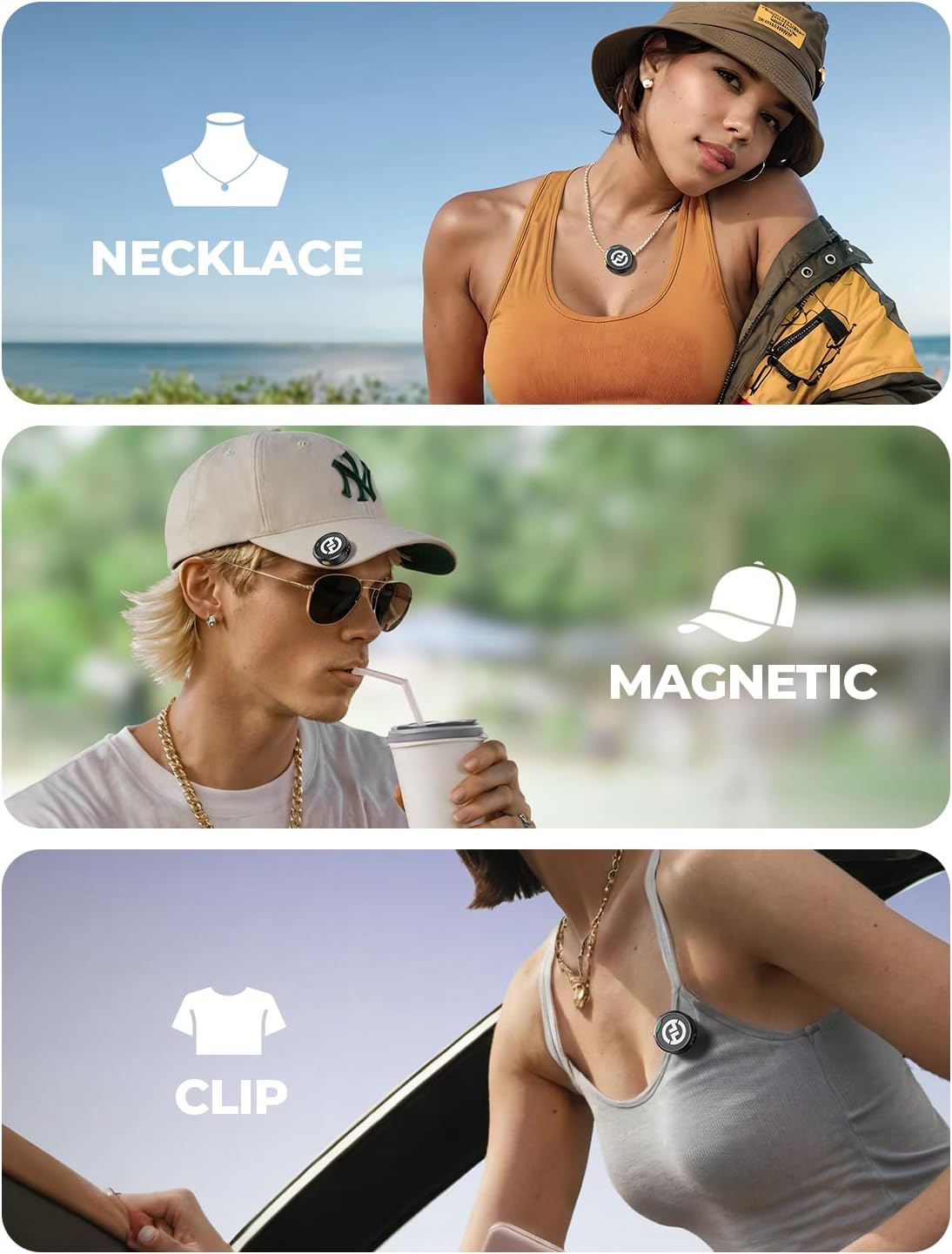Detalle de Hollyland LARK M2 Wireless Lavalier Microphone, 48 kHz/24-bit, Noise Cancellation