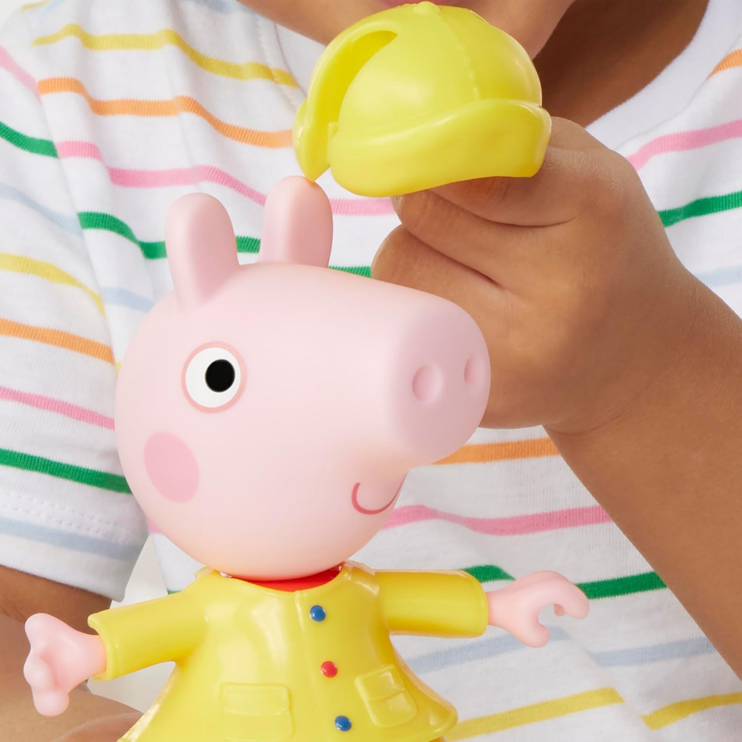 Detalle de Peppa Pig Anziehspaß Figur – 15 cm, mit 6 Accessoires