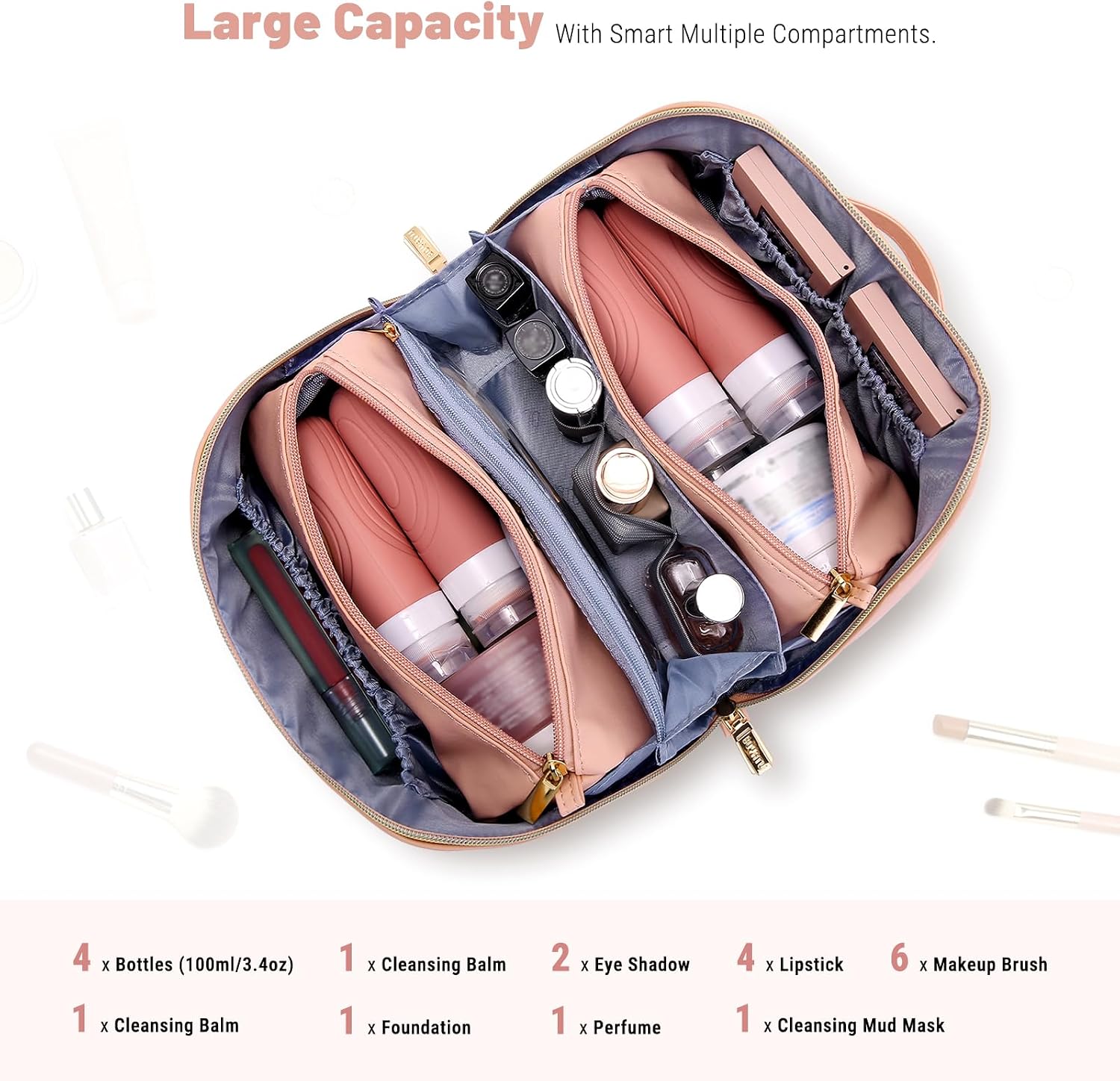 Thumbnail 5 de BOYATU Makeup Bag in Vegan Leather
