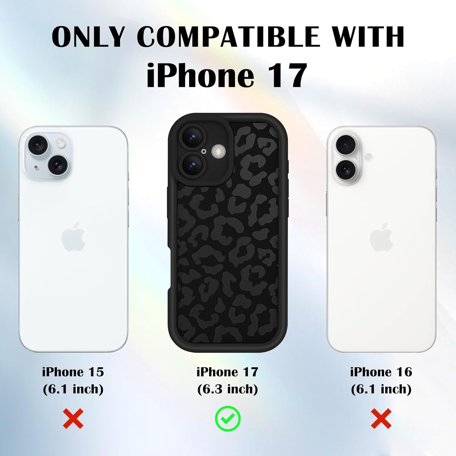 Thumbnail 3 de Newseego Case for iPhone 17 – Leopard Print, Soft TPU, Shockproof