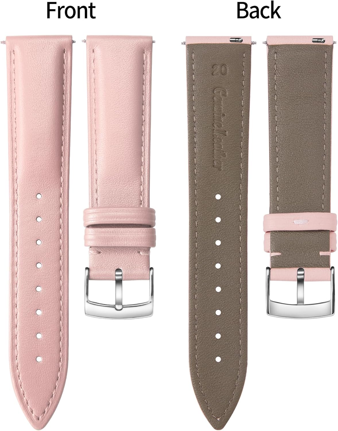 Thumbnail 1 de BINLUN Leather Watch Strap 12–22mm | Quick Release Calfskin Replacement Band