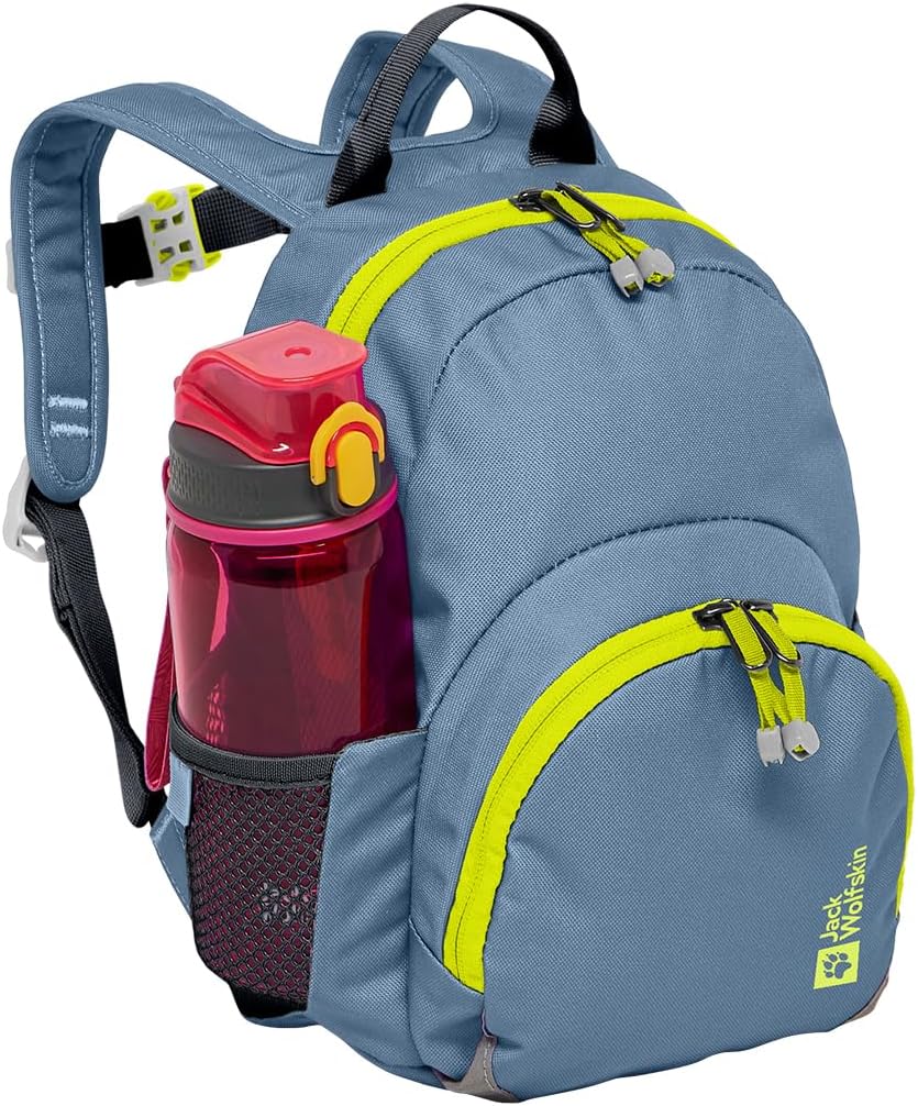 Detalle de Jack Wolfskin BUTTERCUP – bequemer Rucksack für Kinder ab 2 Jahren mit Reflektoren