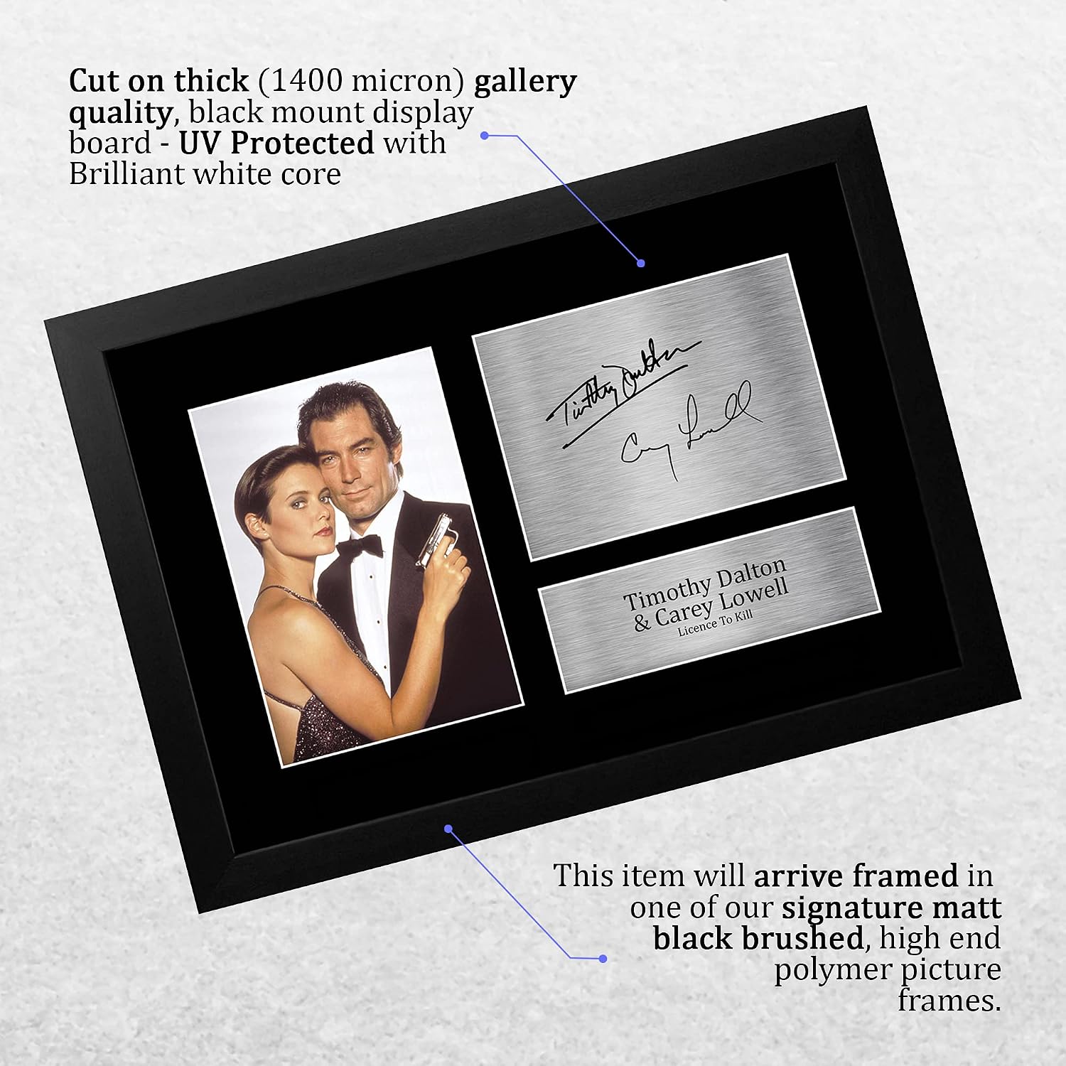 Detalle de HWC Trading Licence to Kill A4 Signed Print