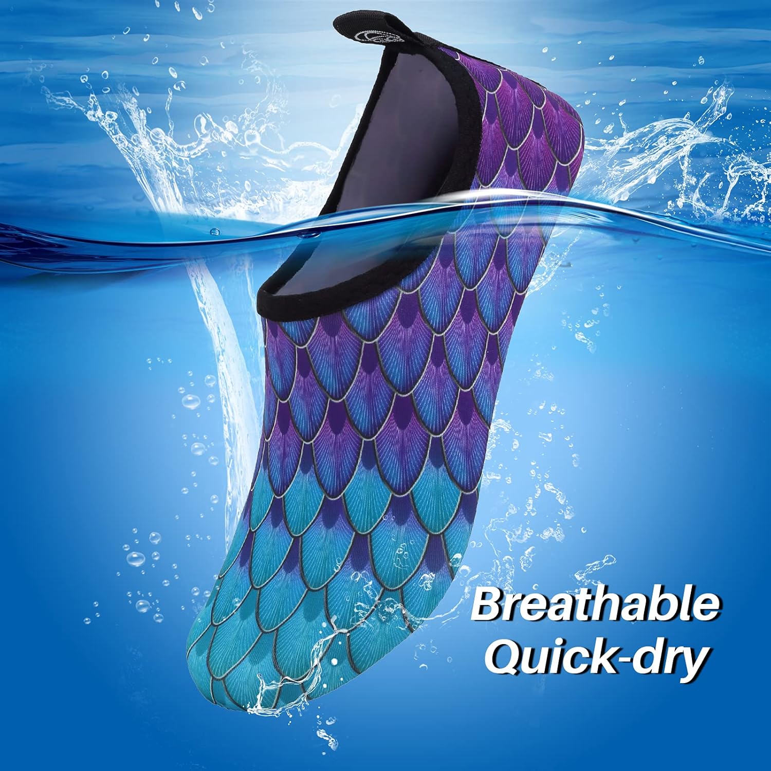 Detalle de Mabove Swim Water Shoes Socks Barefoot Protecting for Sea, Beach, Pool