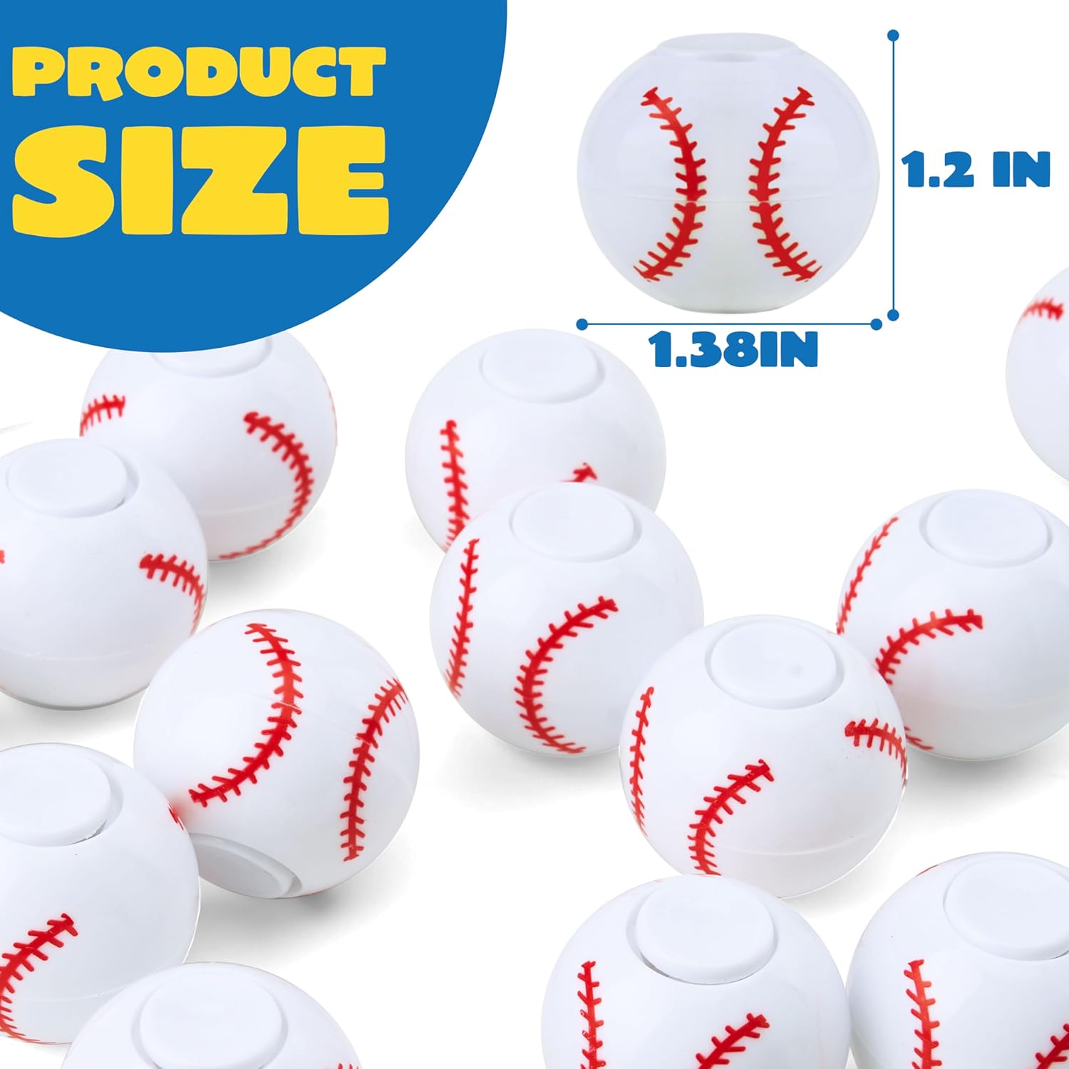 Thumbnail 5 de JOYIN 36 Pack Baseball Fidget Spinners for Kids
