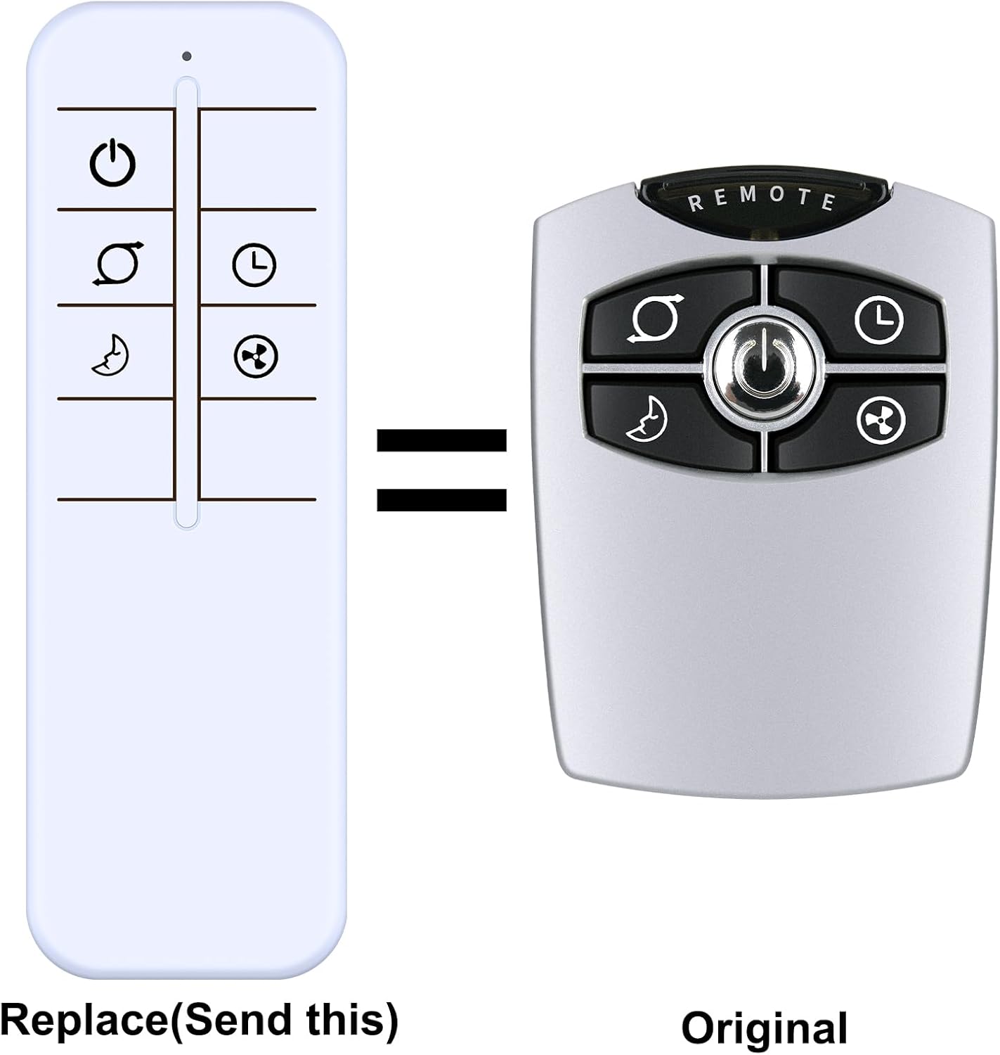 Detalle 2 de TCNOUMT Replacement Remote Control for Lasko Oscillating Pedestal Fan (2033651, 2535)