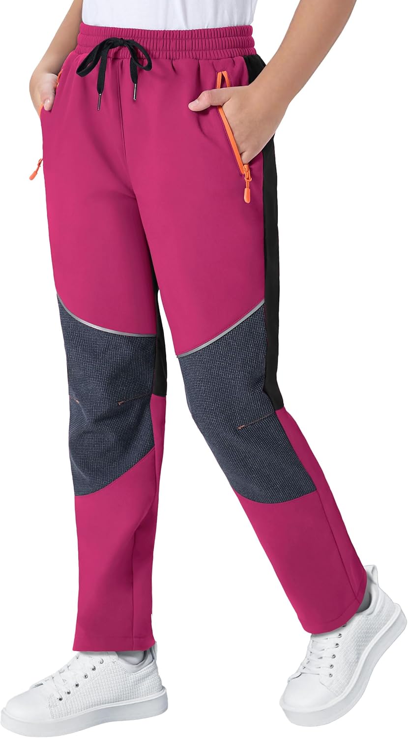 Detalle de ANGEL CITIZ Waterproof Trousers Kids – Lightweight 3-Pocket Cargo Joggers for Boys