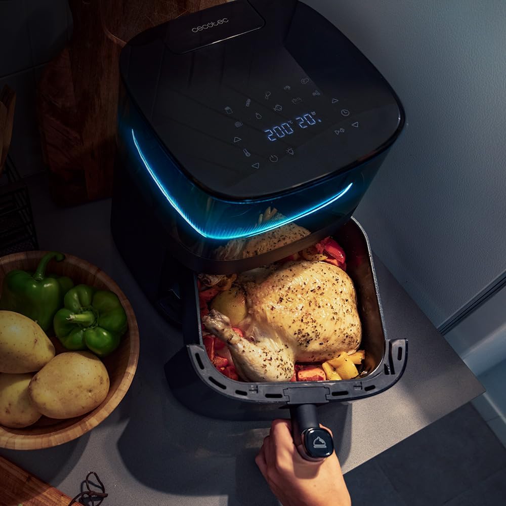 Thumbnail 4 de Cecotec Cecofry Neon 5000:Friggitrice ad aria 5 L con spruzzo d'acqua, tecnologia Healthy Crispy e PerfectCook
