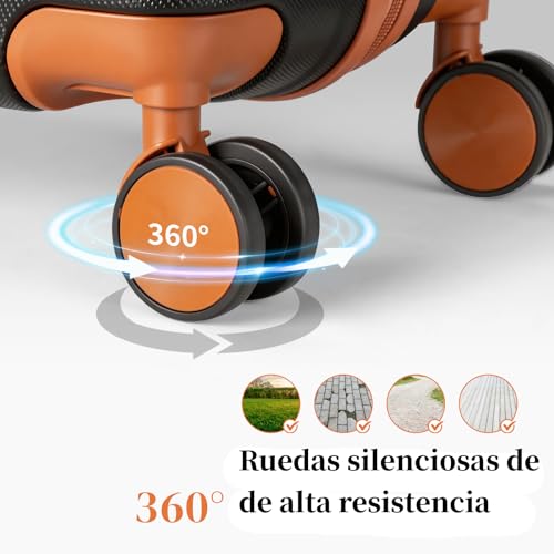 Thumbnail 6 de LEADZM Maletas de Viaje Grandes 23 Kilos XL 75 cm – Negro/Marrón