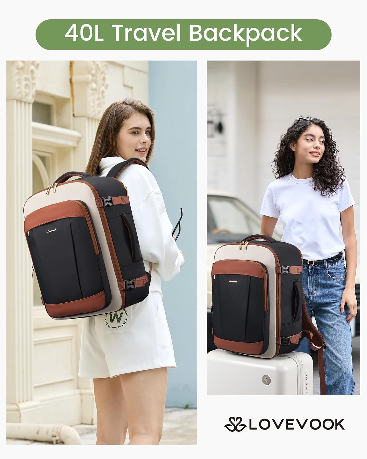 Detalle 2 de LOVEVOOK Travel Backpack 50L