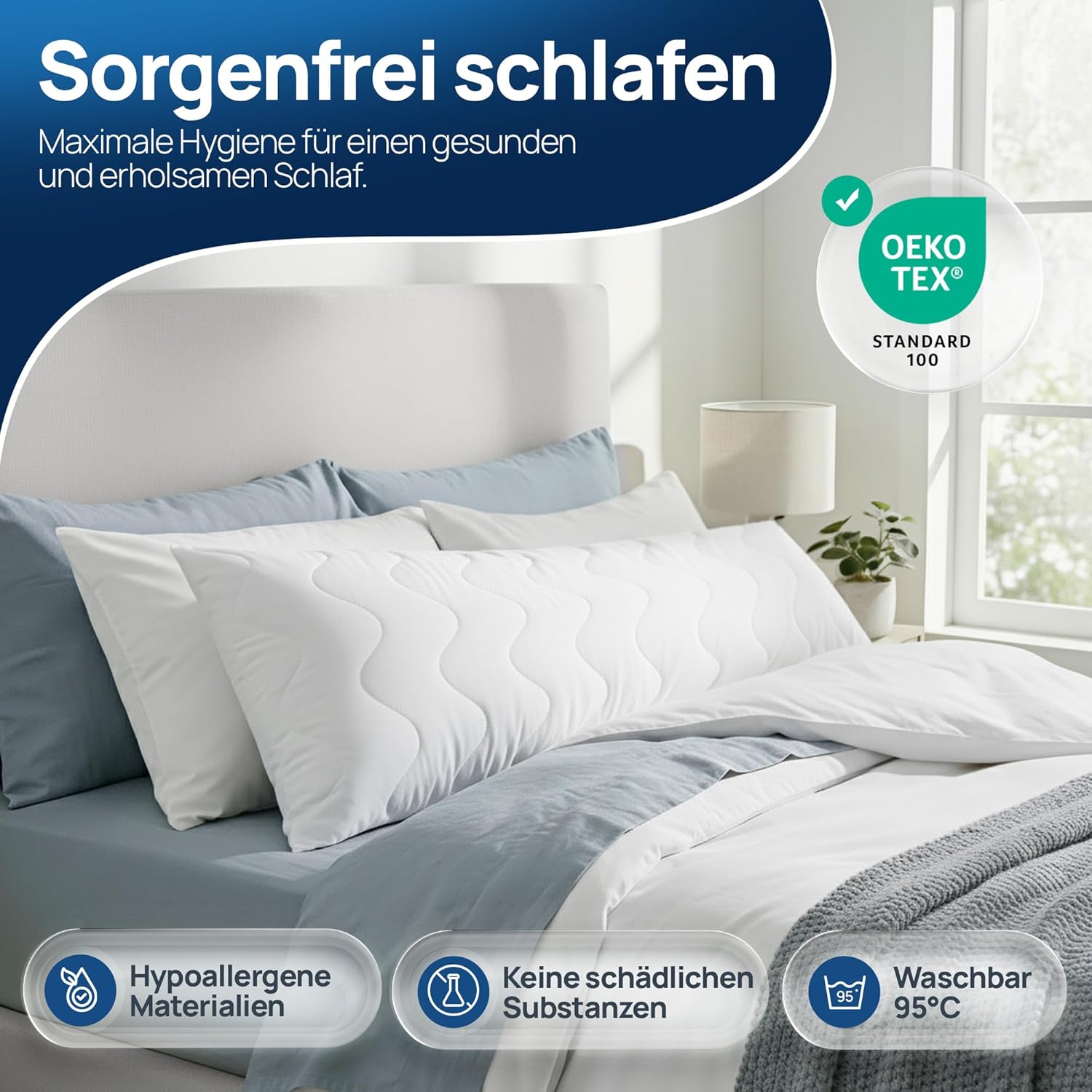 Thumbnail 2 de LILENO HOME Seitenschläferkissen 40 x 145