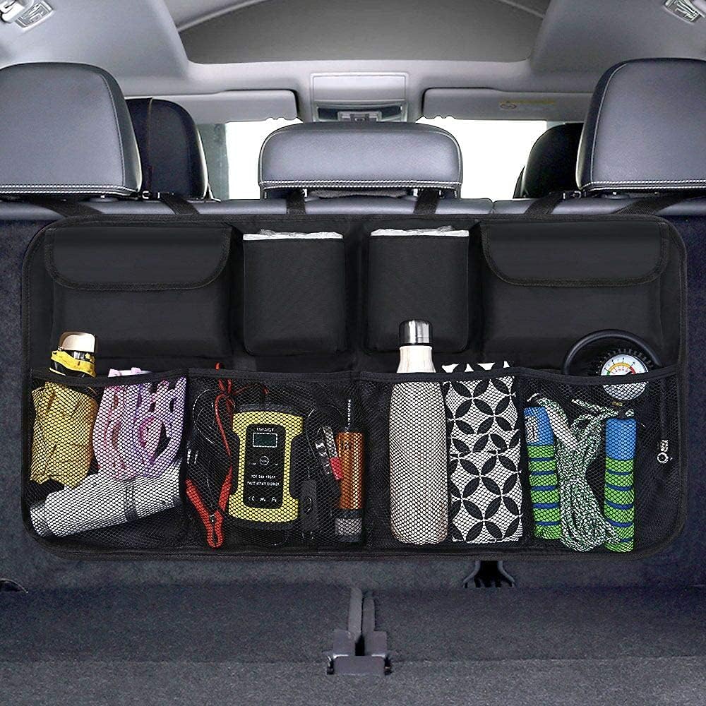 URAQT Kofferraum Organizer Auto (100 x 45 cm) – wasserdichte Aufbewahrungstasche für SUV, Schwarz