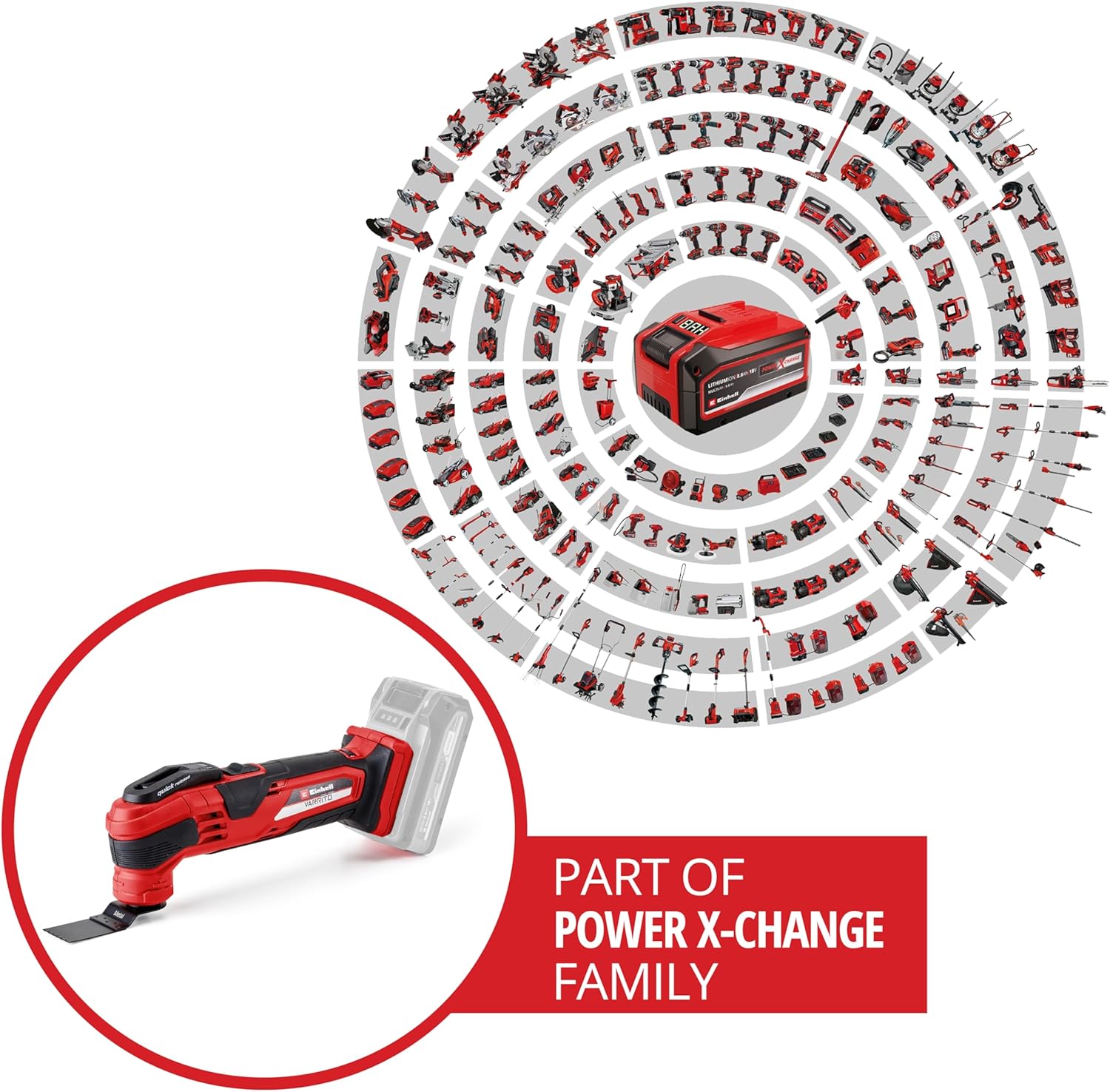 Thumbnail 1 de Einhell Cordless Multi Tool with Accessories 18V Power X-Change
