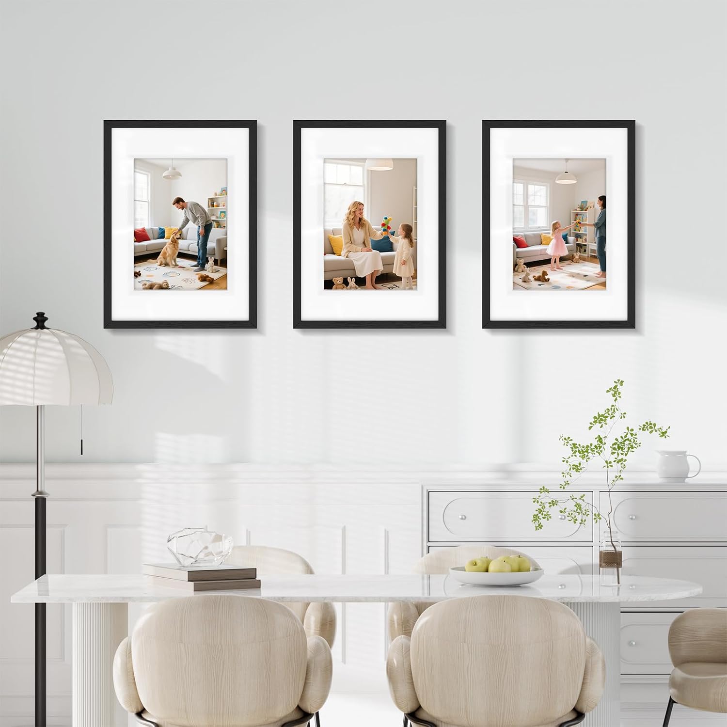 Detalle 2 de Wyewye A2 Frame (59x42 cm) 3 Pack – Acrylic Non-Glass Black Frame with A3 Mount