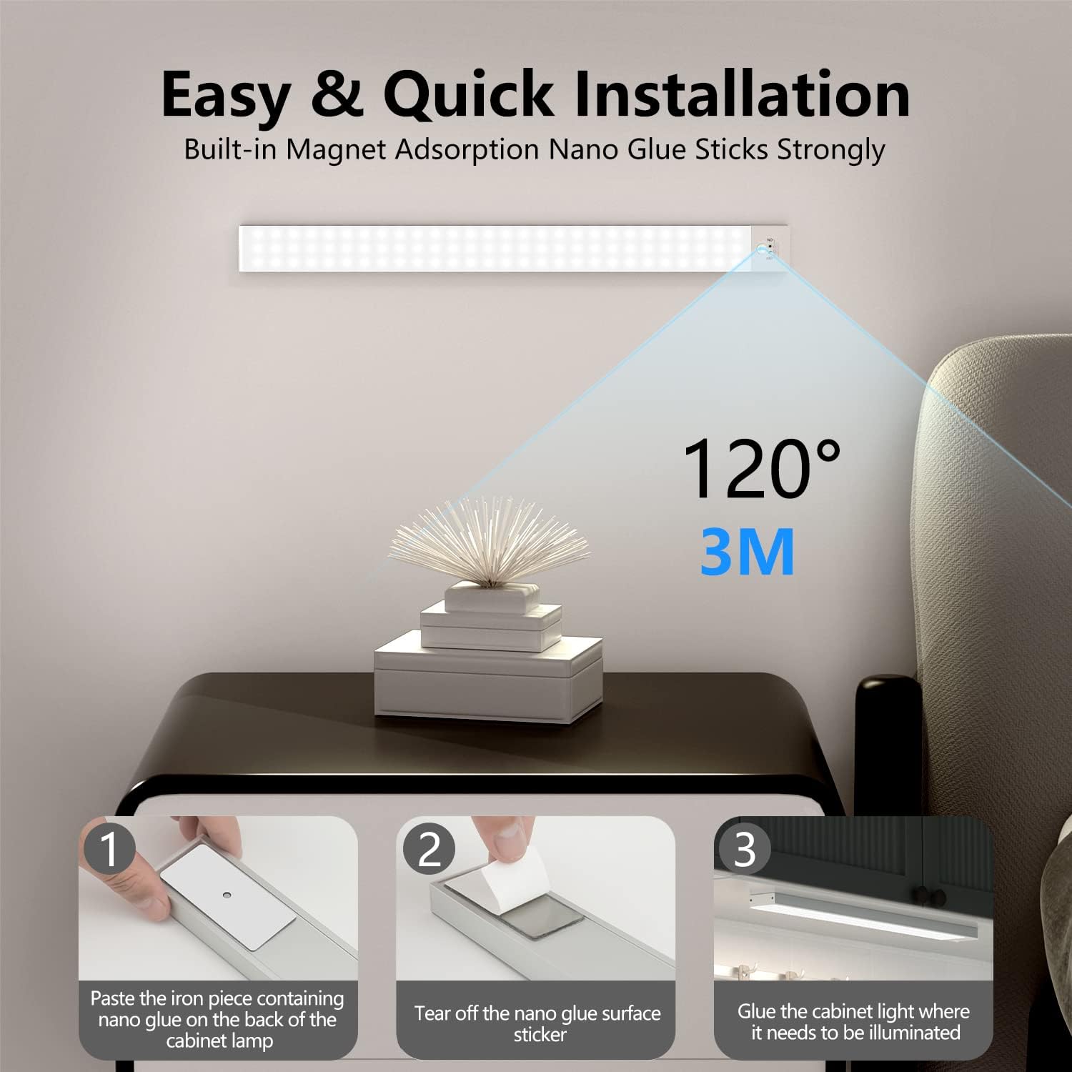 Detalle 2 de OUILA Luce LED sottopensile cucina 43 cm