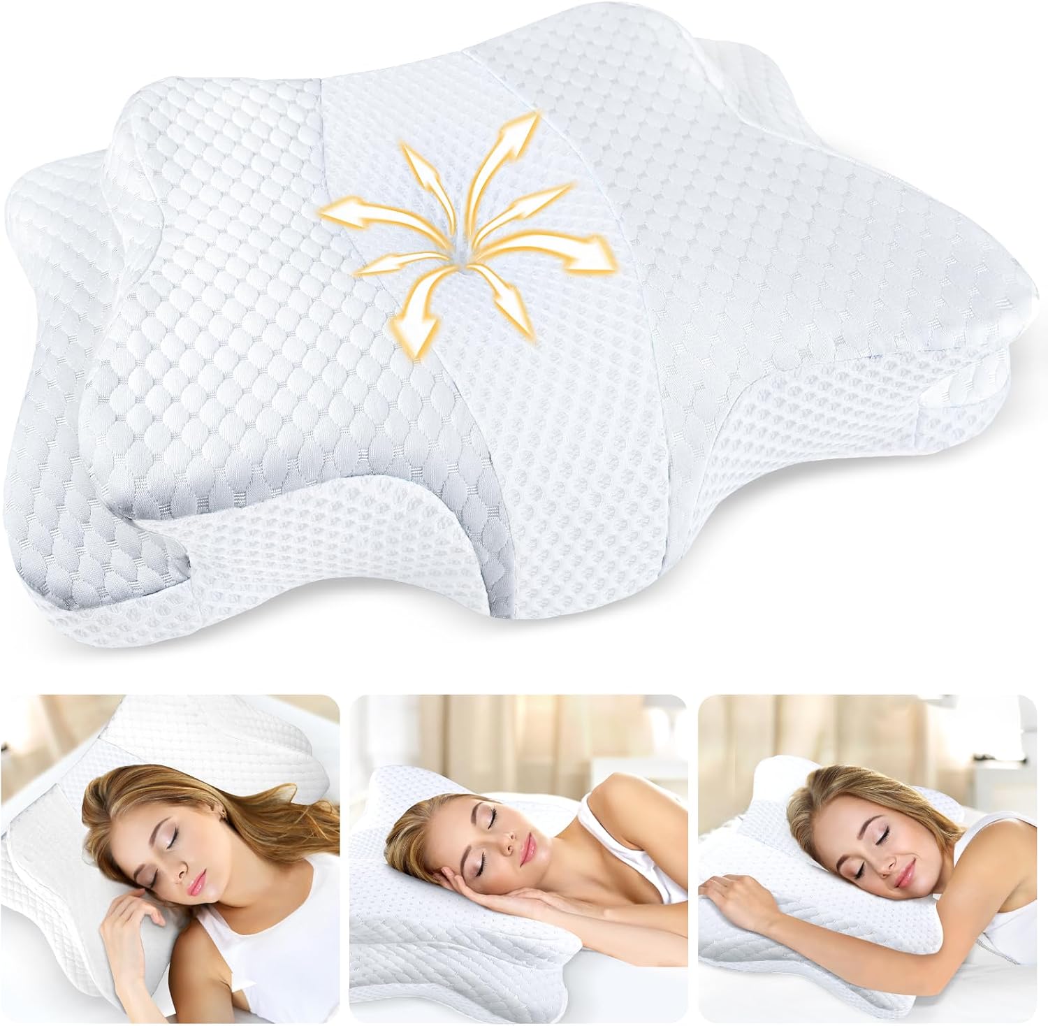 Thumbnail 6 de CHxxy Memory Foam Pillow, Queen Size