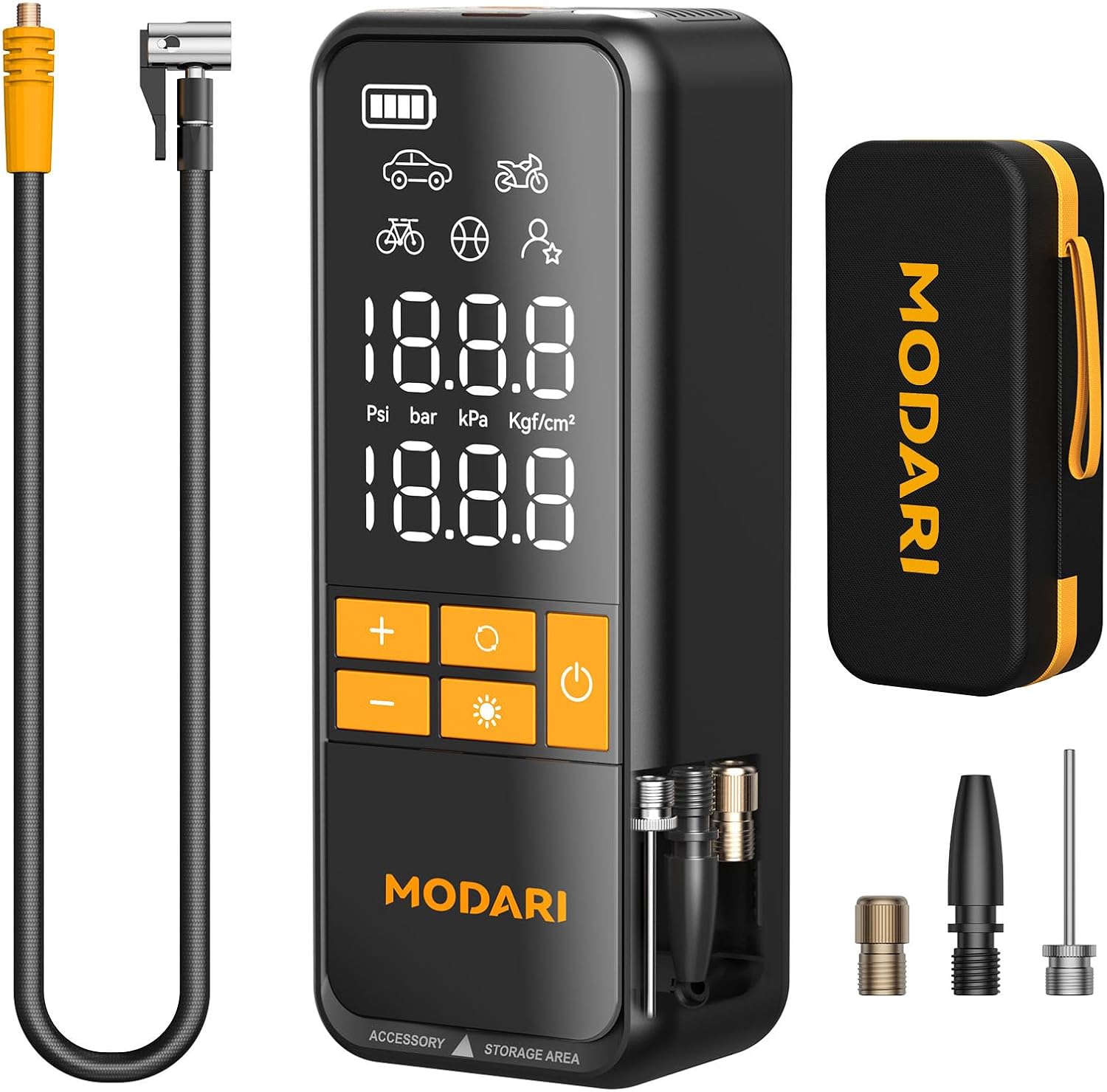 Detalle de MODARI Tire Inflator Portable Air Compressor 160 PSI
