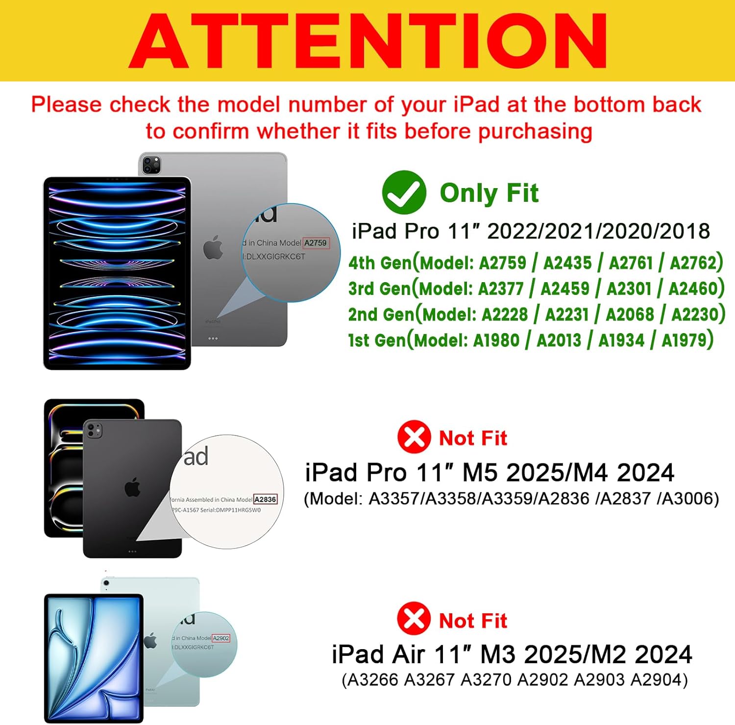 Detalle de ProCase Hülle für iPad Pro 11 Zoll 2022/2021/2020 (4/3/2. Gen) – Dreifach Falt Schutzhülle mit Standfunktion, Smart Case Cover, Melonenrosa